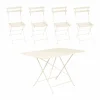 Fermob Bistro bord 117x77 cm + 4 stolar Latte beige