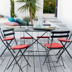 Discount Fermob Bistro bord 117x77 cm + 4 stolar Rosemary