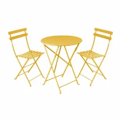 Fermob Bistro matgrupp 2 stolar Ø60 cm honey