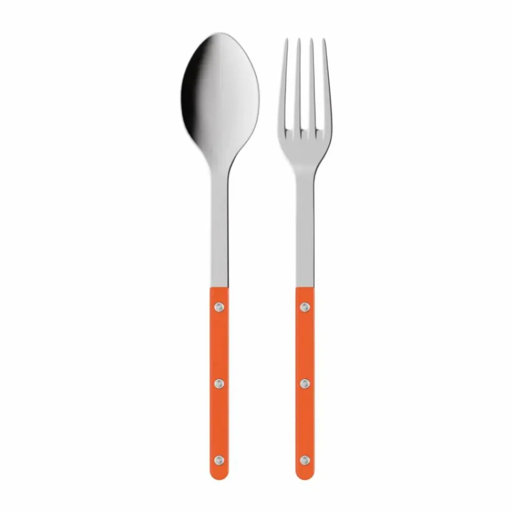 SABRE Paris Bistrot solid serveringsbestick 2 delar Orange