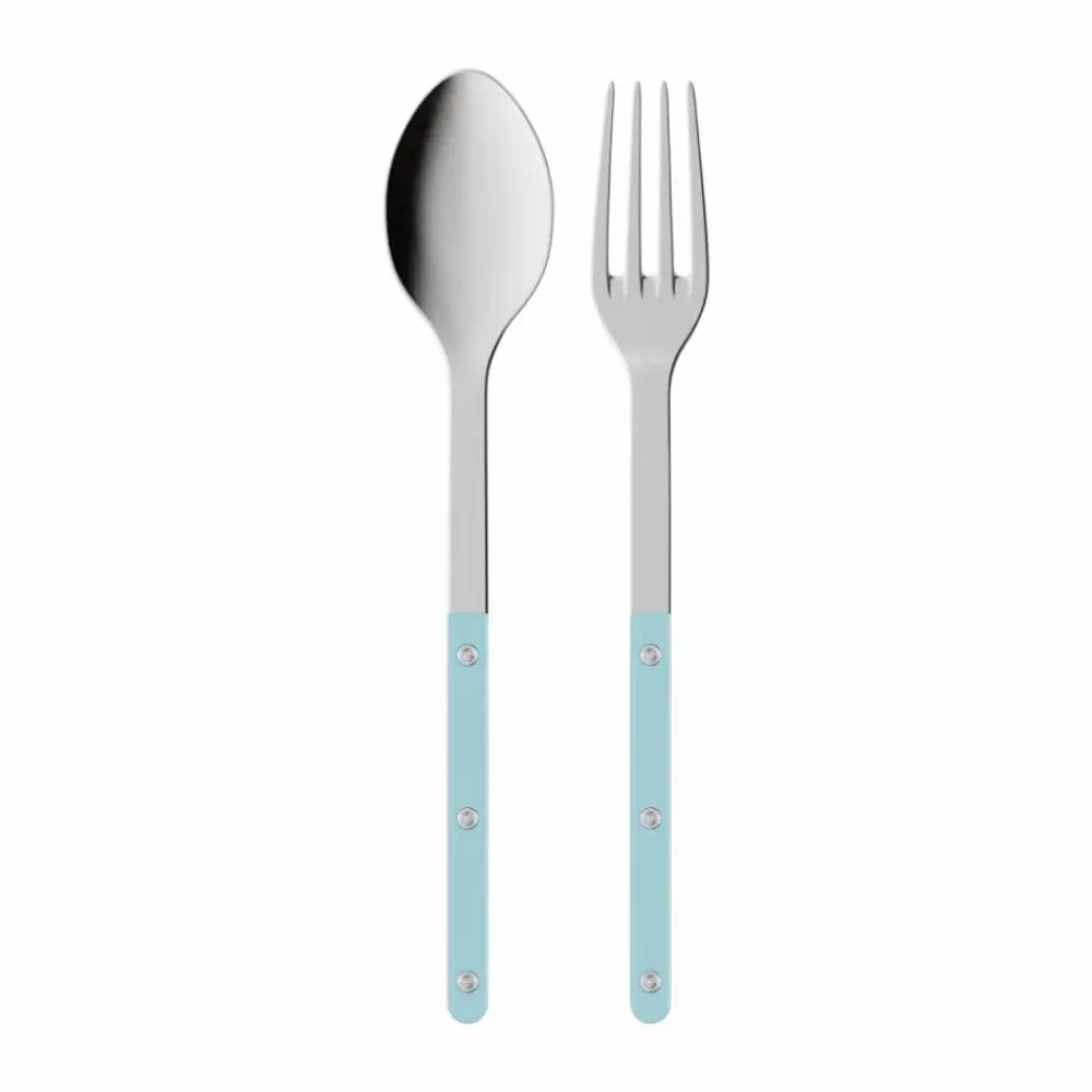 SABRE Paris Bistrot solid serveringsbestick 2 delar Pastel blue