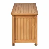 Sale 1898 Bjärknäs dynbox med hjul S 130x50x60 cm Teak