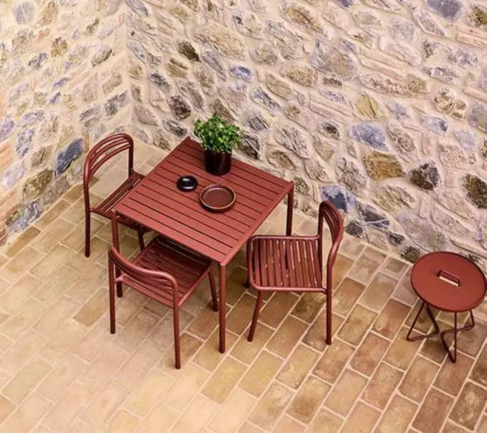 Cane-line Bliss matbord 81x81 cm Desert red