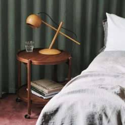 Brdr. Krüger Bølling Tray Table model 50 rullbord clay obehandlat ekstativ
