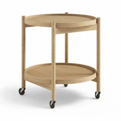 Brdr. Krüger Bølling Tray Table model 50 rullbord ek olja oljat ekstativ