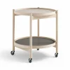 Online Brdr. Krüger Bølling Tray Table model 50 rullbord stone obehandlat bokstativ