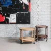 Brdr. Krüger Bølling Tray Table model 60 rullbord sunny obehandlat ekstativ
