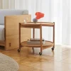 Brdr. Krüger Bølling Tray Table model 60 rullbord water obehandlat ekstativ