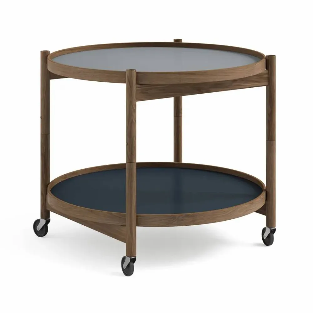 Brdr. Krüger Bølling Tray Table model 60 rullbord water rökoljad ekstativ