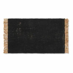 Sale Ferm Living Block dörrmatta 50x80 cm Black-natural
