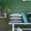 Chhatwal & Jonsson Block Stripe utomhuskudde 40x60 cm Sage-off white