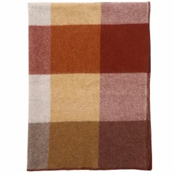 Hot Klippan Yllefabrik Block ullfilt 130x180 cm Rust