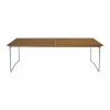 Online Grythyttan Stålmöbler B31 matbord 230x92 cm Obehandlad teak- varmförzinkad stativ