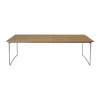 Grythyttan Stålmöbler B31 matbord 230x92 cm Oljad ek-varmförzinkad stativ
