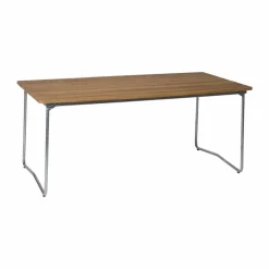 Grythyttan Stålmöbler B31 matbord 170x92 cm Teak-varmförzinkat stativ