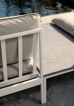 Discount Skargaarden Bönan hörnmodul ljusgrå aluminium-beige linen