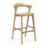Best Ethnicraft Bok barstol Lackerad ek 75 cm
