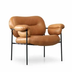 Barn Fogia Bollo fåtölj Vintage cognac-svart