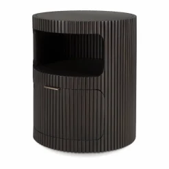 Online Ethnicraft Boomerang lådhurts Dark brown mahogny Ø45 cm
