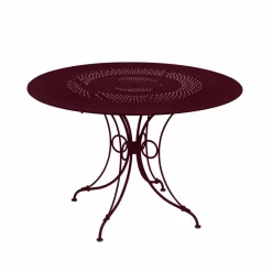 Fermob 1900 bord Ø117 cm Black cherry (vinröd)