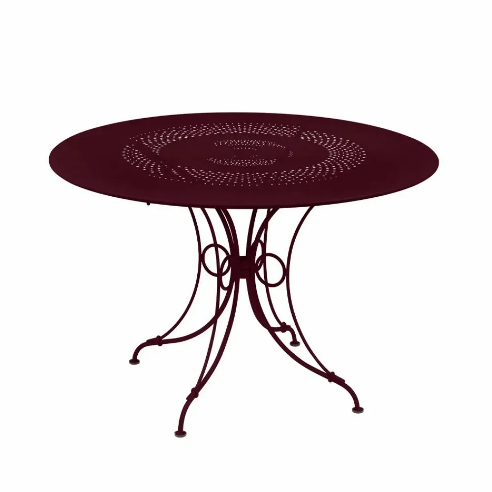 Fermob 1900 bord Ø117 cm Black cherry (vinröd)