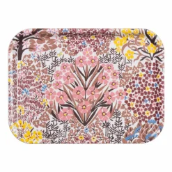 New Almedahls Botanic Garden bricka 20x27 cm Rosa-brun