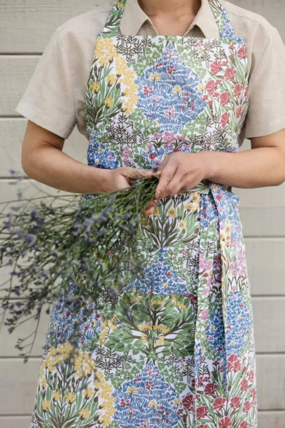 Almedahls Botanic Garden förkläde Multi-Blå