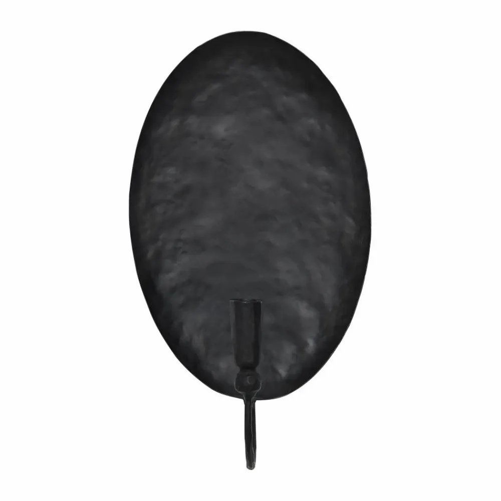 Tell Me More Boule väggljusstake med bakplatta Svart