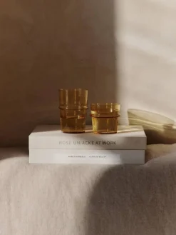 Outlet Ferm Living Boya dricksglas högt 45 cl 2-pack Yellow
