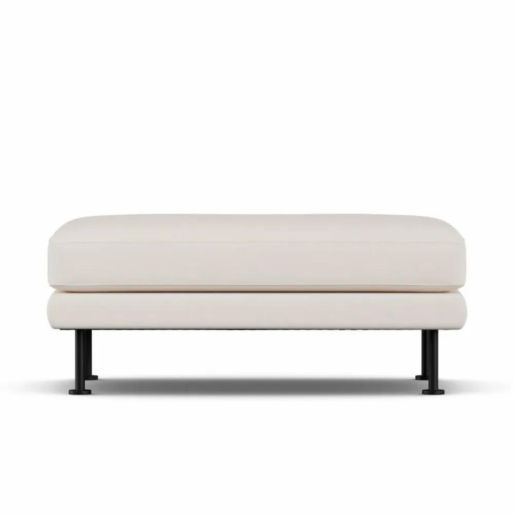 1898 Bredhult fotpall Caleido Beige 9600-svart stål
