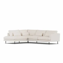 1898 Bredhult soffa Caleido Beige 9600-svart stål 3-sits A2
