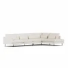 1898 Bredhult soffa Caleido Beige 9600-svart stål 4-sits B1