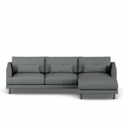 1898 Bredhult soffa Caleido Grey 1240-svart stål 2 5-sits C1