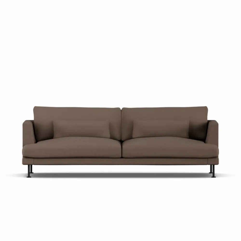 Online 1898 Bredhult soffa Jump Brown 1955-svart stål 3-sits