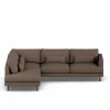 Outlet 1898 Bredhult soffa Jump Brown 1955-svart stål 3-sits A2