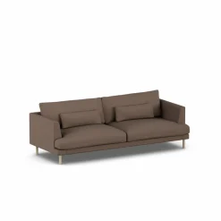 Online 1898 Bredhult soffa Jump Brown 1955-vitoljad ek 3-sits