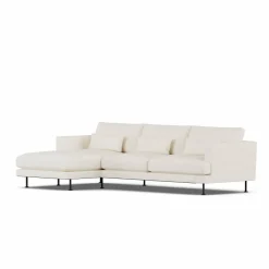 Hot 1898 Bredhult soffa Jump Off White 1954-svart stål 2 5-sits C2
