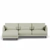 1898 Bredhult soffa Luiza Beige 3981-svart stål 2 5-sits C2