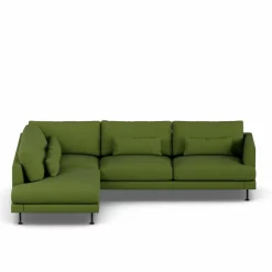 Best 1898 Bredhult soffa Luiza Green 3975-svart stål 3-sits A2