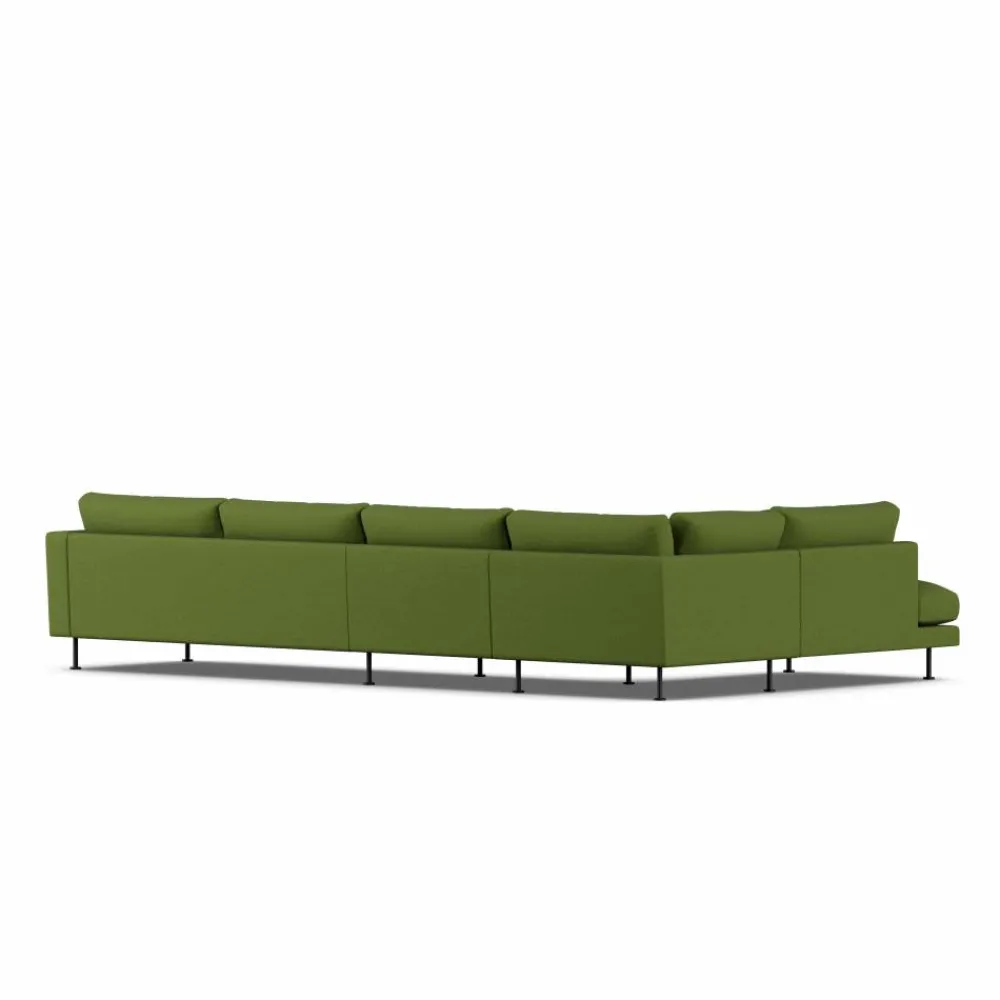 1898 Bredhult soffa Luiza Green 3975-svart stål 4-sits B2