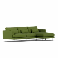 Sale 1898 Bredhult soffa Luiza Green 3975-svart stål 2 5-sits C1
