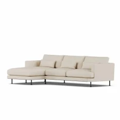 Best 1898 Bredhult soffa Same Beige 6670-svart stål 2 5-sits C2