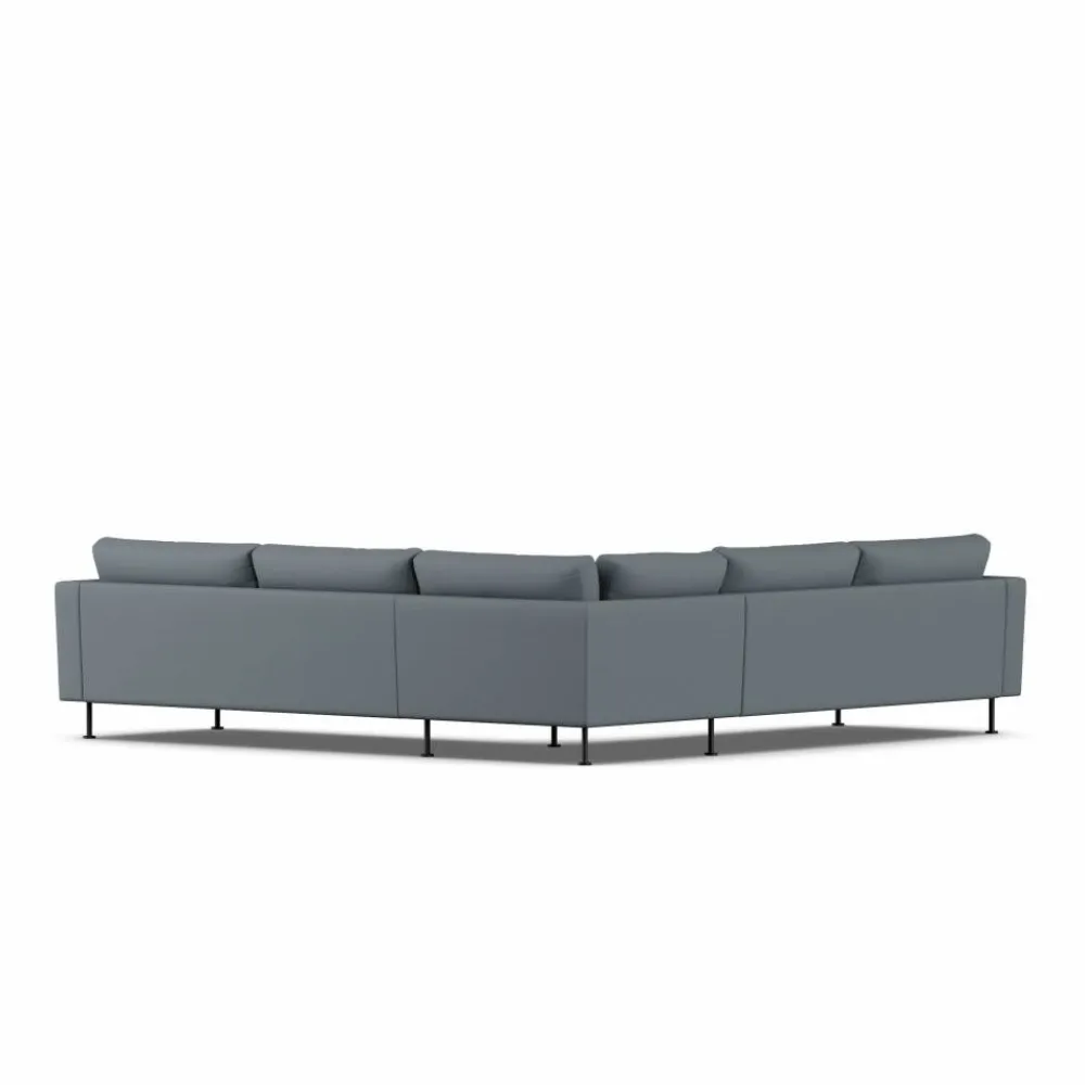 Online 1898 Bredhult soffa Same Blue 6678-svart stål hörnsoffa F