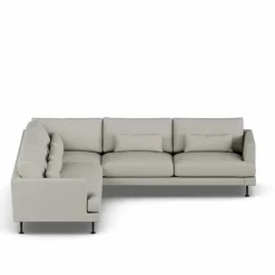 Hot 1898 Bredhult soffa Same Grey 6673-svart stål hörnsoffa F