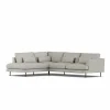 Hot 1898 Bredhult soffa Same Grey 6673-svart stål 3-sits A2