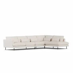 Online 1898 Bredhult soffa Same Off White 6671-svart stål 4-sits B1