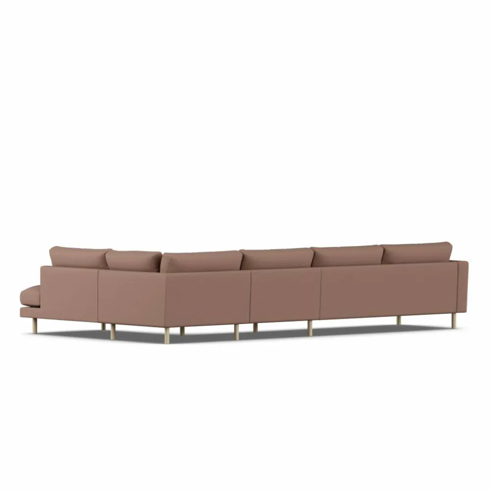 Clearance 1898 Bredhult soffa Same Rust 6675-vitoljad ek 4-sits B1