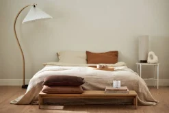 Scandi Living Breeze överkast 260x260cm Beige