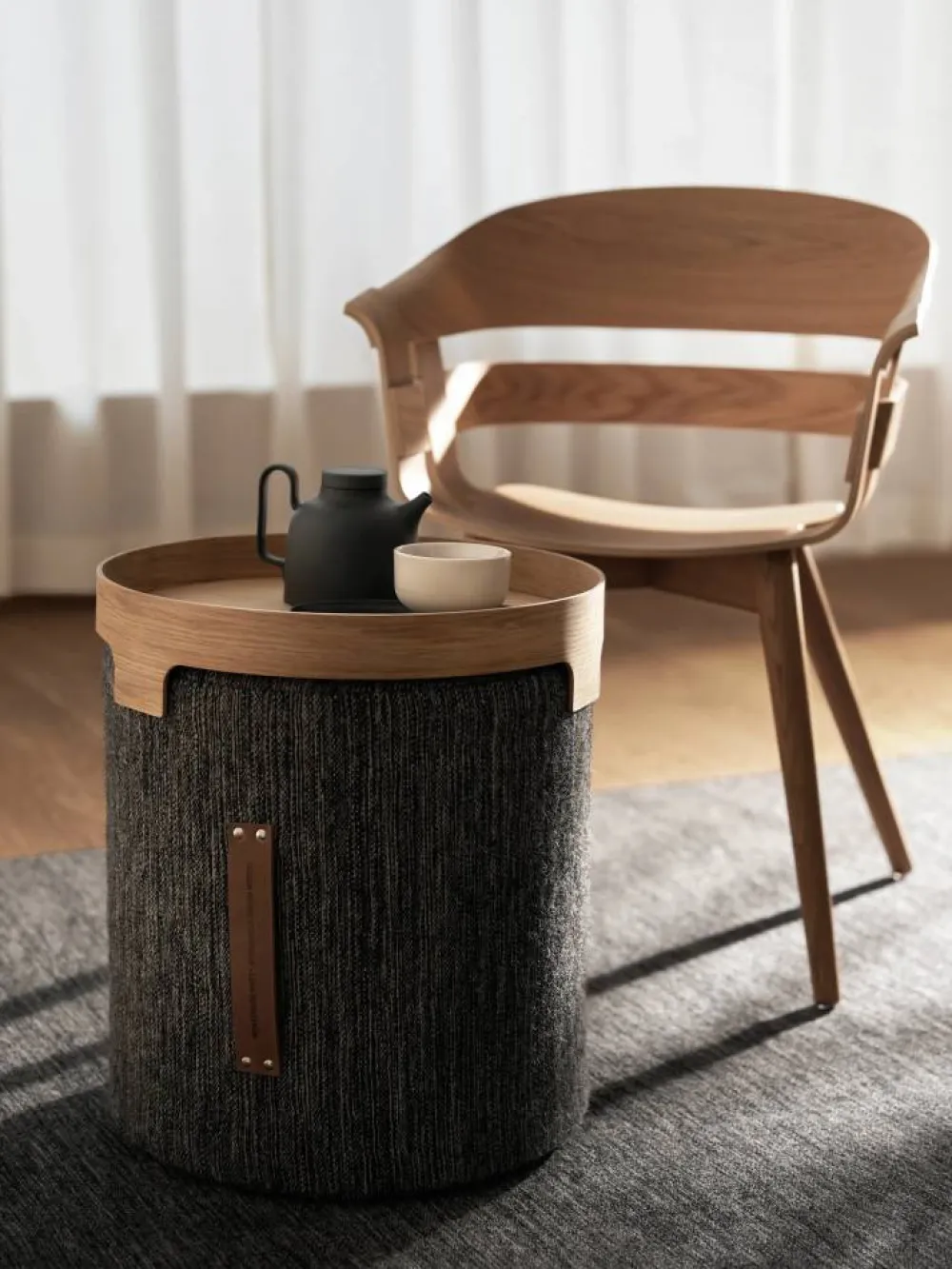 Discount Design House Stockholm Bridge bricka Ek Ø42 cm
