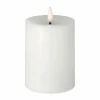 Scandi Essentials Bright Melt blockljus LED 12 5 cm Vit